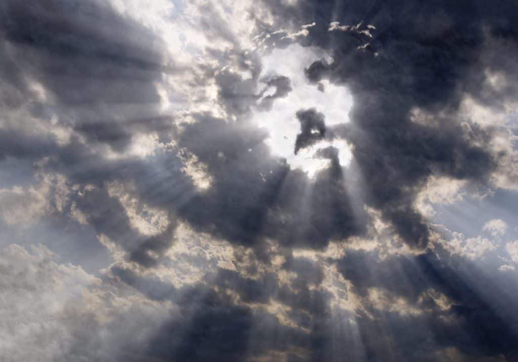 Jesus' Face in the Clouds